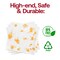 Durable White with Gold Paint Splatter Paper Beverage/Cocktail Napkins (600 Napkins)